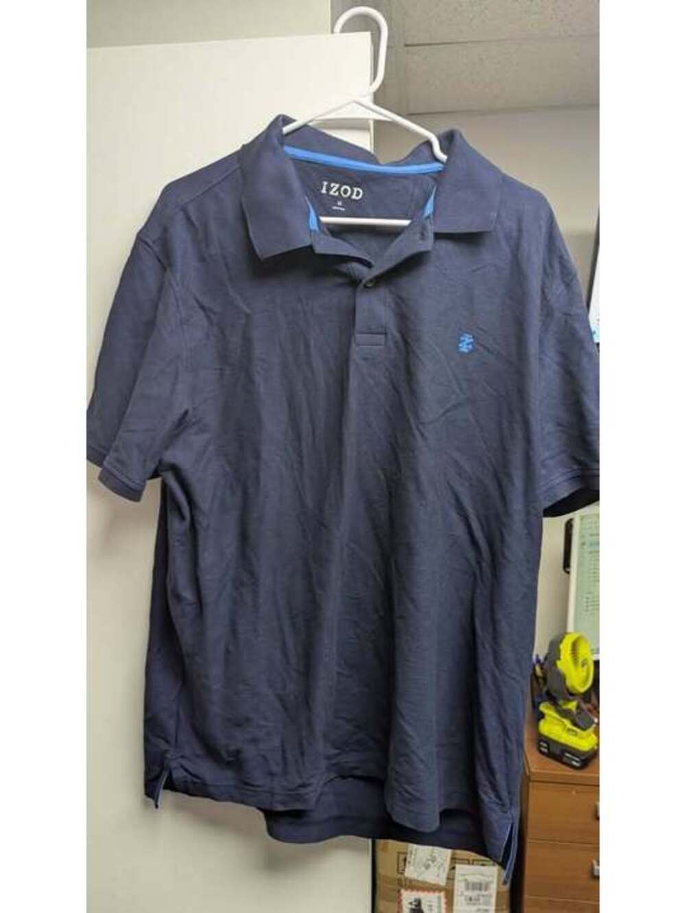 IZOD Men's Navy Blue Polo Shirt Size XL